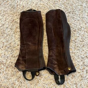 Leather half chaps